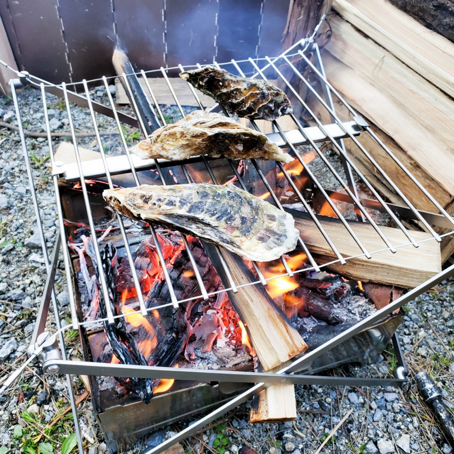 ウルフアンドグリズリー(Wolf & Grizzly)の焚き火台と焼き網