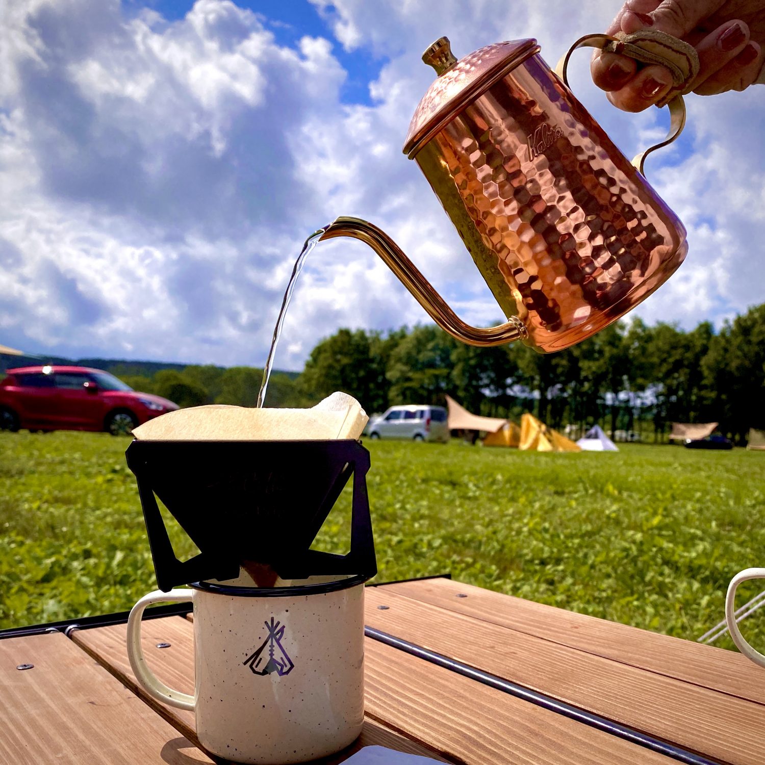 カリタ kalita 銅ポット600 コーヒーケトルアウトドア - stater.lt