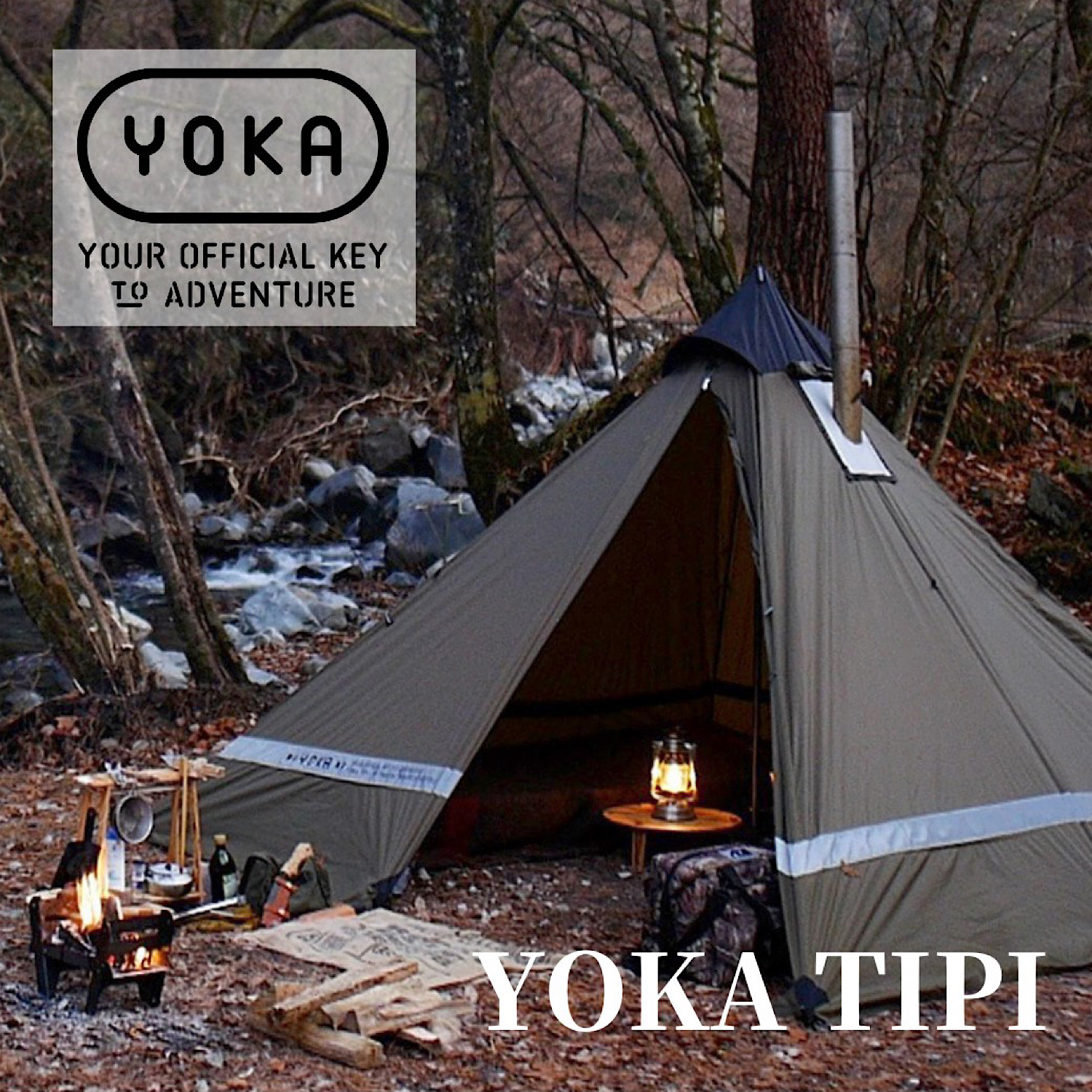 YOKA TIPI \u0026 テンマクモノポールメッシュインナーセット - テント 